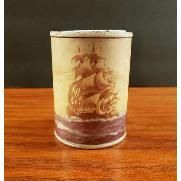 Antique Clipper Ship  Bank The  Seamen's Bank  for Savings New York City Tin - Picture 1 of 5